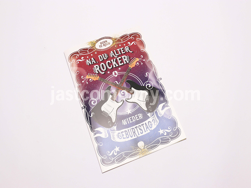 Musical Card For Guitar Sound With Touch Function A4 Size01