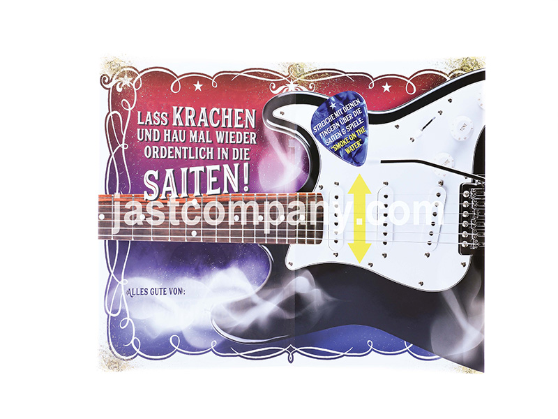 Musical Card For Guitar Sound With Touch Function A4 Size03